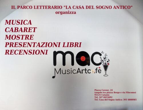 MUSIC ART CAFé DI CATANIA aderisce al PARCO LETTERARIO “LA CASA DEL SOGNO ANTICO”
