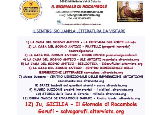 “Ju, Sicilia – Il Giornale di Rocambole” – IL SITO E I BLOG AD ESSO COLLEGATI